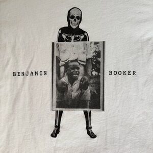 Benjamin Booker tour merch, graphic t-shirt, white, short sleeve, crewneck